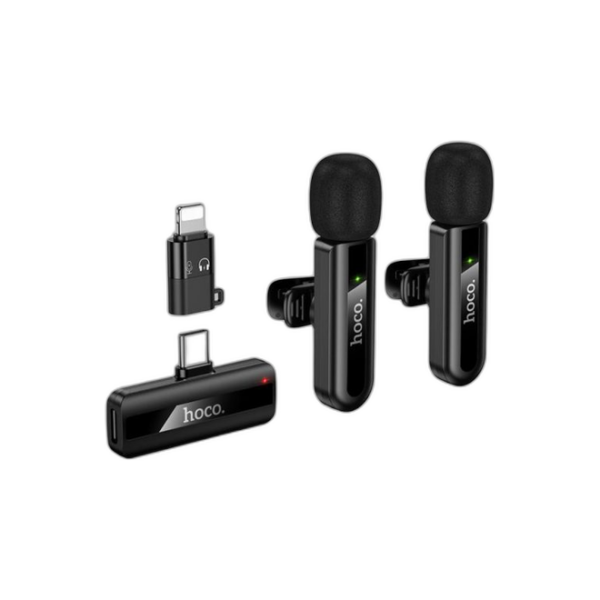 Hoco L20A Fair Dual-Mic 2-in-1 Wireless Microphone