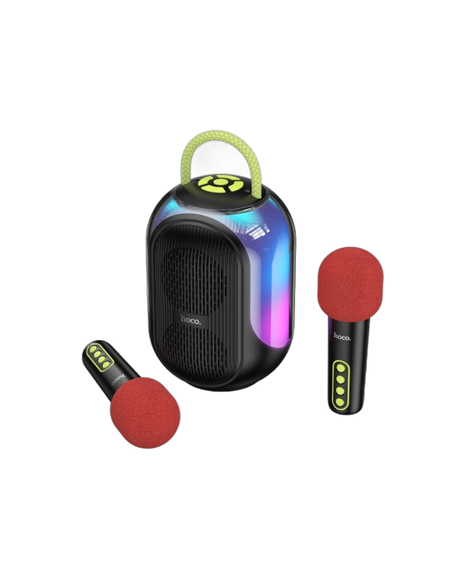 Hoco DS68 Cool RGB Karaoke Speaker (2 mics)