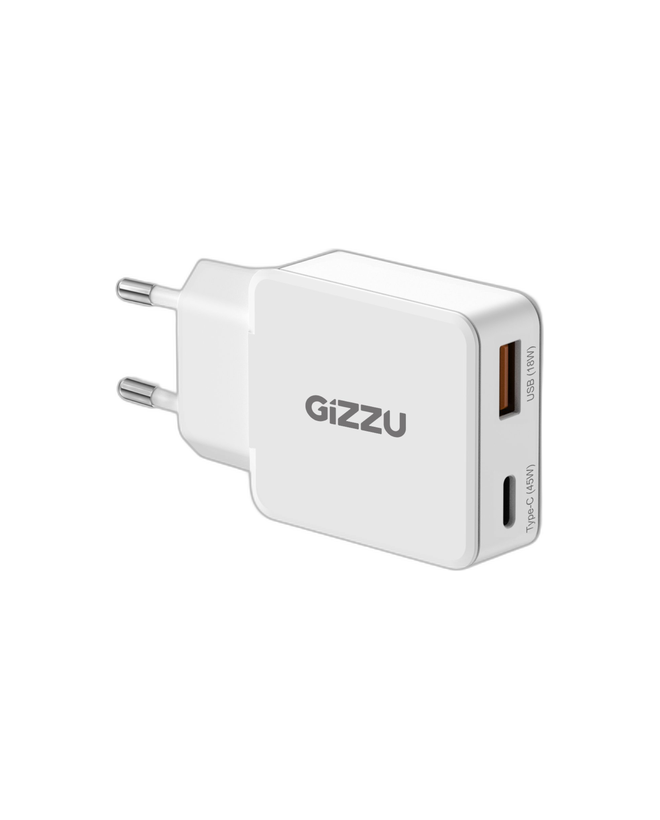 Gizzu 2-Port 45W GaN Wall Charger