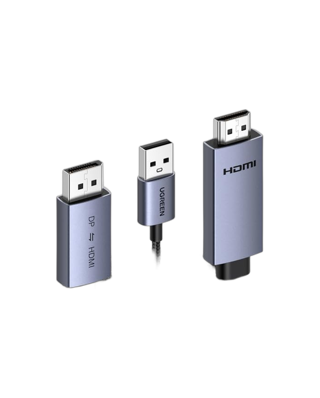 UGREEN HDMI to DisplayPort Bidirectional Cable — 2m