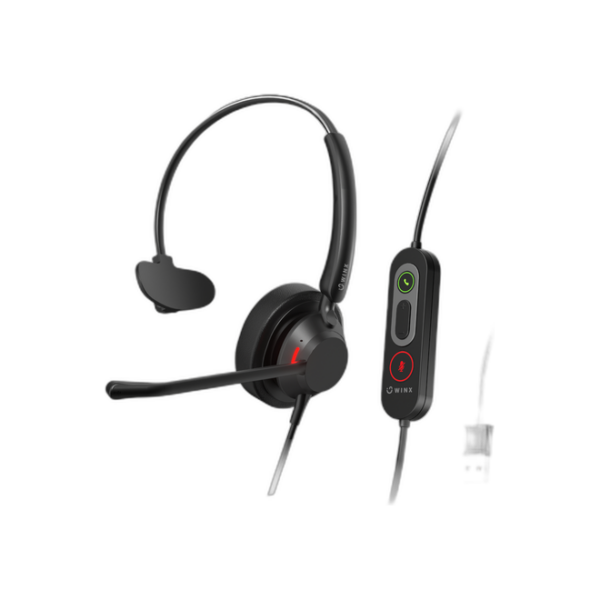 WINX CALL Pro 2 Mono AI Noise-Cancelling Headset